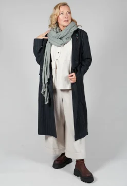 SOH Shirts & Blouses^3/4 Sleeved Shirt with Statement Pocket in Ivory Stripe