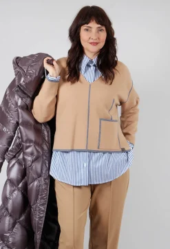 Beatrice B Tops^Active Top in Beige