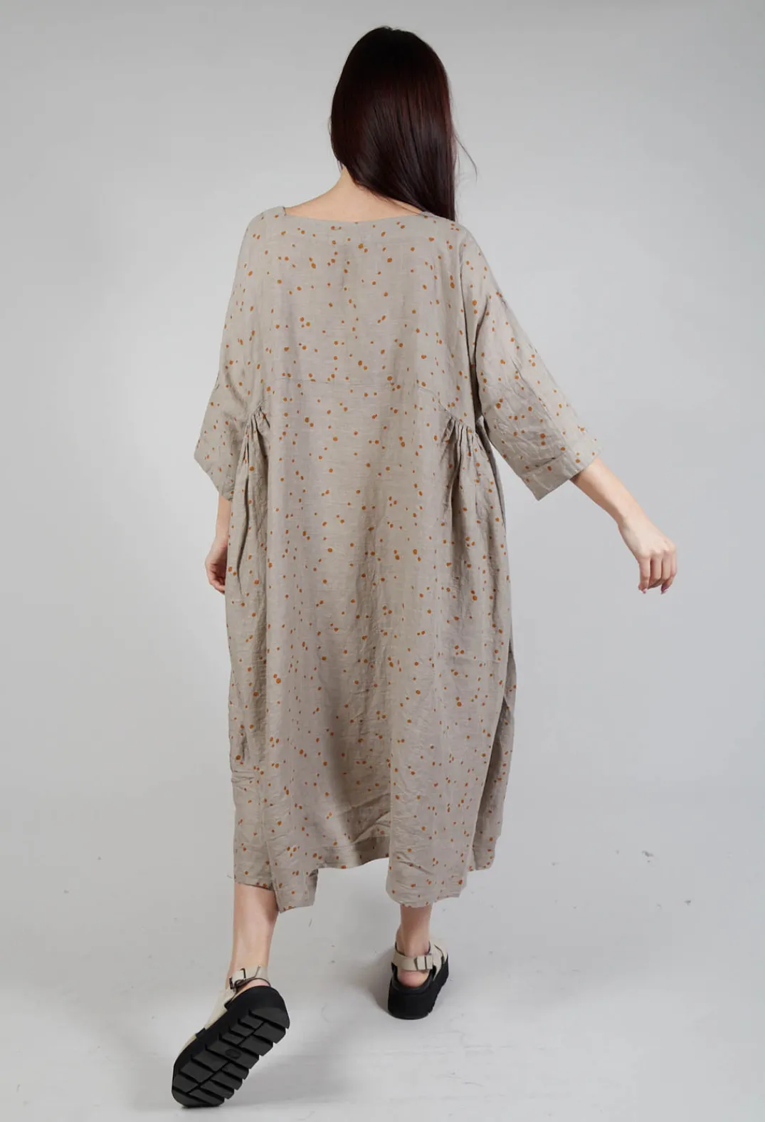 Mama B Dresses^Affresco Ls Dress In Ambra