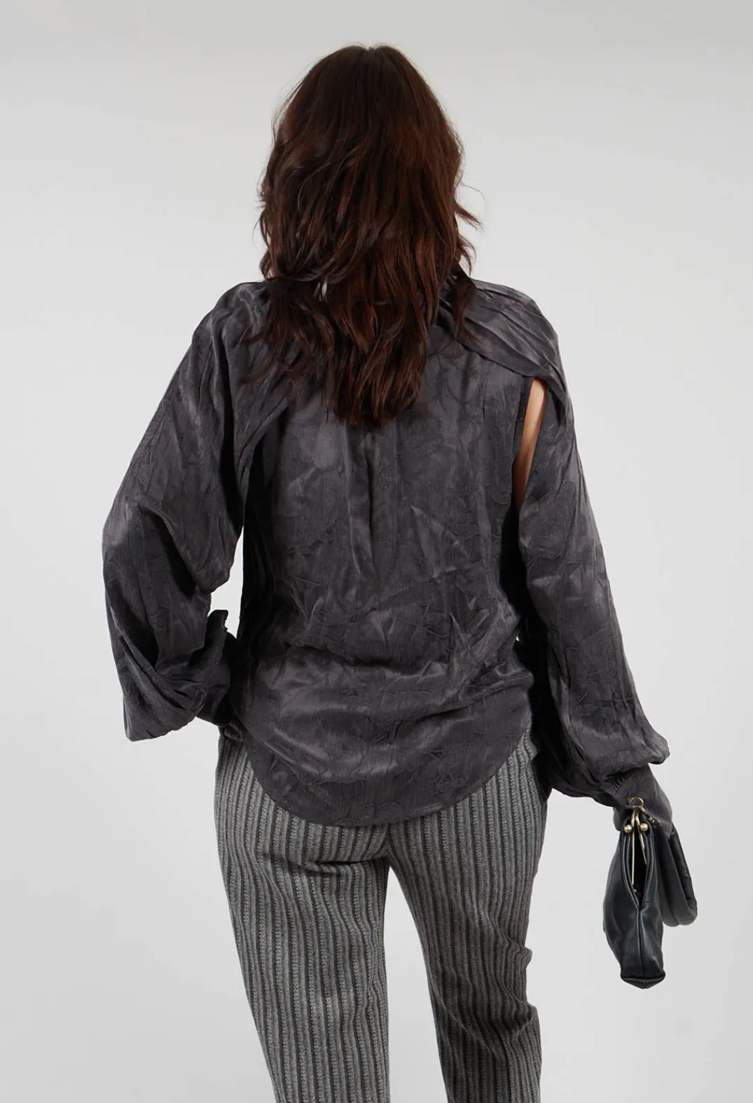 Beatrice B Shirts & Blouses^Aglaia Open Sleeve Top in Anthracite