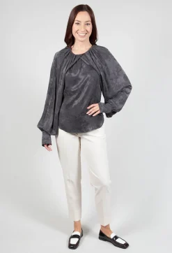 Beatrice B Shirts & Blouses^Aglaia Open Sleeve Top in Anthracite