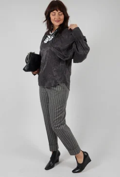 Beatrice B Shirts & Blouses^Aglaia Open Sleeve Top in Anthracite