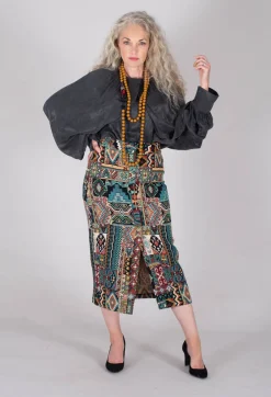 Beatrice B Shirts & Blouses^Aglaia Open Sleeve Top in Anthracite
