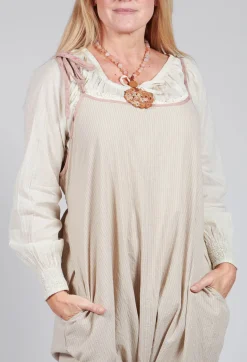 Les Ours Jumpsuits^Alain Jumpsuit in Striped Linen