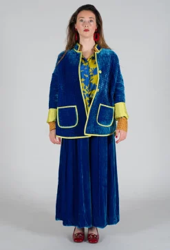 Bianco Levrin Jackets^Aldina Pomegranate Jacket in Lapis