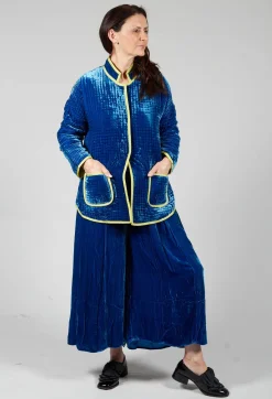 Bianco Levrin Jackets^Aldina Pomegranate Jacket in Lapis