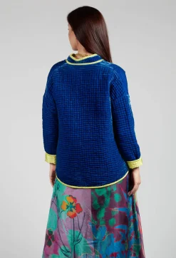 Bianco Levrin Jackets^Aldina Pomegranate Jacket in Lapis