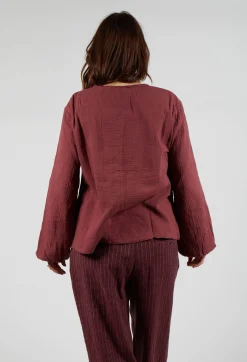 Ewa I Walla Tops^Aletta Top in Burgundy