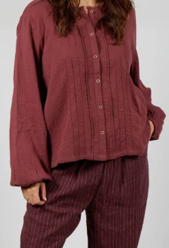 Ewa I Walla Tops^Aletta Top in Burgundy