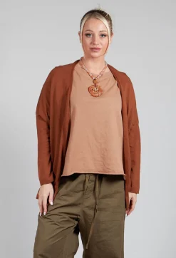 Album Di Famiglia Cardigans^A-Line Cardigan in Pottery