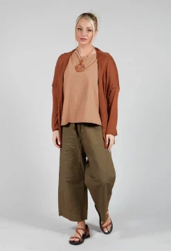 Album Di Famiglia Cardigans^A-Line Cardigan in Pottery