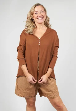 Album Di Famiglia Cardigans^A-Line Cardigan in Pottery