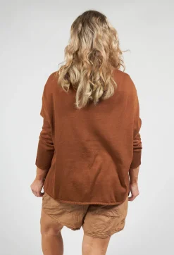 Album Di Famiglia Cardigans^A-Line Cardigan in Pottery