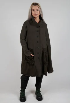 Rundholz Black Label Jackets^A-Line Jacket with Feature Pockets in Jungle