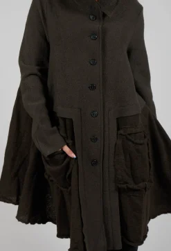 Rundholz Black Label Jackets^A-Line Jacket with Feature Pockets in Jungle