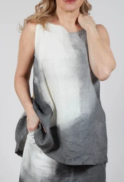 Rundholz Mainline Tops^A-Line Linen Top in Asteroid Pigment (Pictured in Moon Pigment)