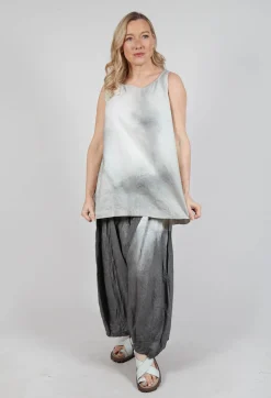 Rundholz Mainline Tops^A-Line Linen Top in Moon Pigment