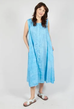 Rundholz Black Label Dresses^A-Line Sleeveless Dress in Malibu Cloud