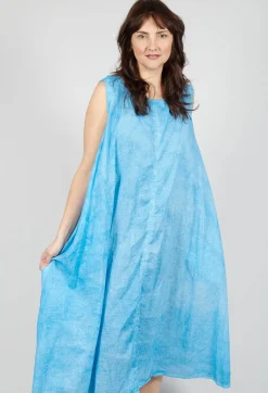 Rundholz Black Label Dresses^A-Line Sleeveless Dress in Malibu Cloud