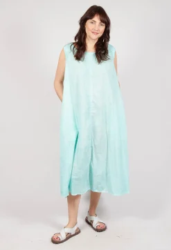 Rundholz Black Label Dresses^A-Line Sleeveless Dress in Aqua Cloud
