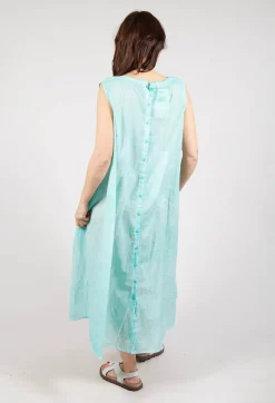 Rundholz Black Label Dresses^A-Line Sleeveless Dress in Aqua Cloud