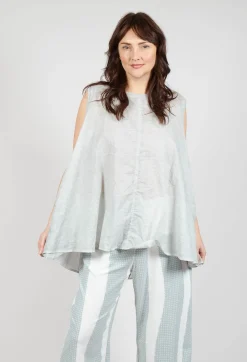 Rundholz Black Label Tops^A-Line Sleeveless Top in Grey Cloud