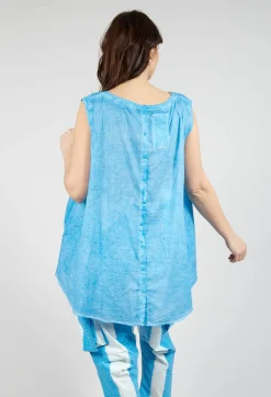 Rundholz Black Label Tops^A-Line Sleeveless Top in Malibu Cloud