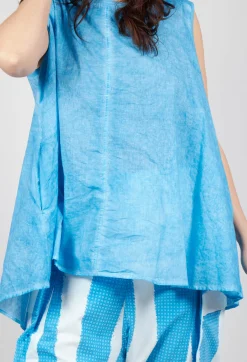 Rundholz Black Label Tops^A-Line Sleeveless Top in Malibu Cloud