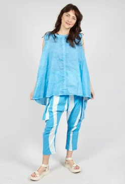 Rundholz Black Label Tops^A-Line Sleeveless Top in Malibu Cloud