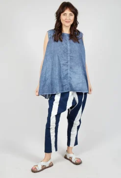 Rundholz Black Label Tops^A-Line Sleeveless Top in Navy Cloud