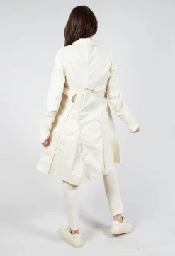 Rundholz Dip Coats^A-Line Structured Coat in Greige