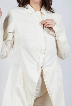 Rundholz Dip Coats^A-Line Structured Coat in Greige