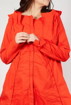 Rundholz Dip Coats^A-Line Structured Jacket in Mandarine
