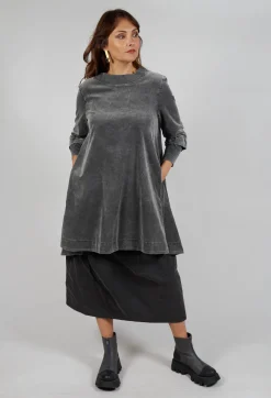 Amici Tops^A-Line Tunic in Pewter