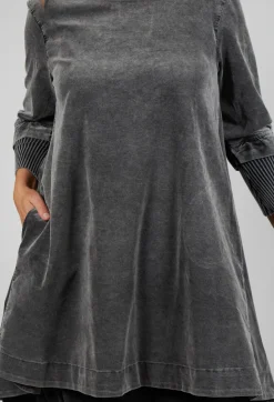 Amici Tops^A-Line Tunic in Pewter