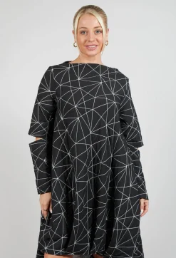 Xenia Design Dresses^A-Line Upal Dress in Black with White
