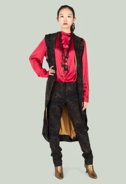 BALOSSA Co-ords & Suits^Alis Vest in Black/Beige