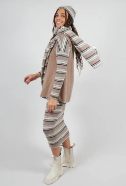 Mama B Jumpers^Alison Jumper in Alpaca Stripe