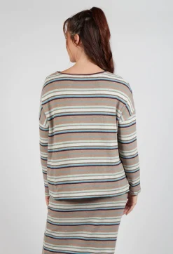 Mama B Jumpers^Alison Jumper in Alpaca Stripe