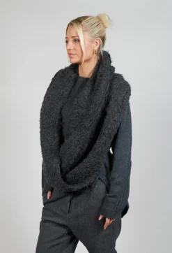 Rundholz Mainline Scarves^Alpaca Snood in Slate Mel