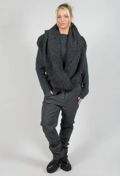 Rundholz Mainline Scarves^Alpaca Snood in Slate Mel