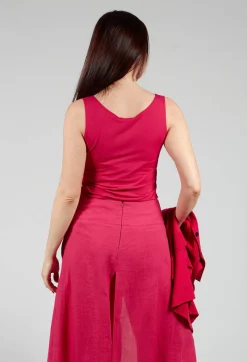 Sarah Pacini Tops^Anais T-Shirt Vest in Raspberry