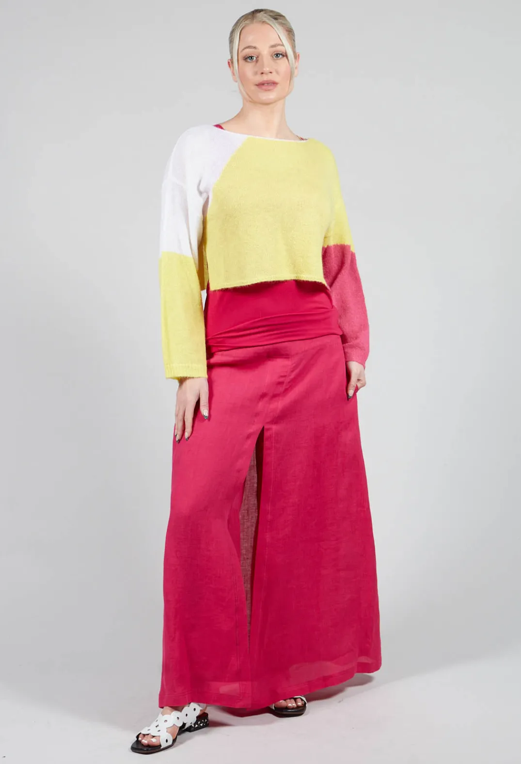 Sarah Pacini Tops^Anais T-Shirt Vest in Raspberry
