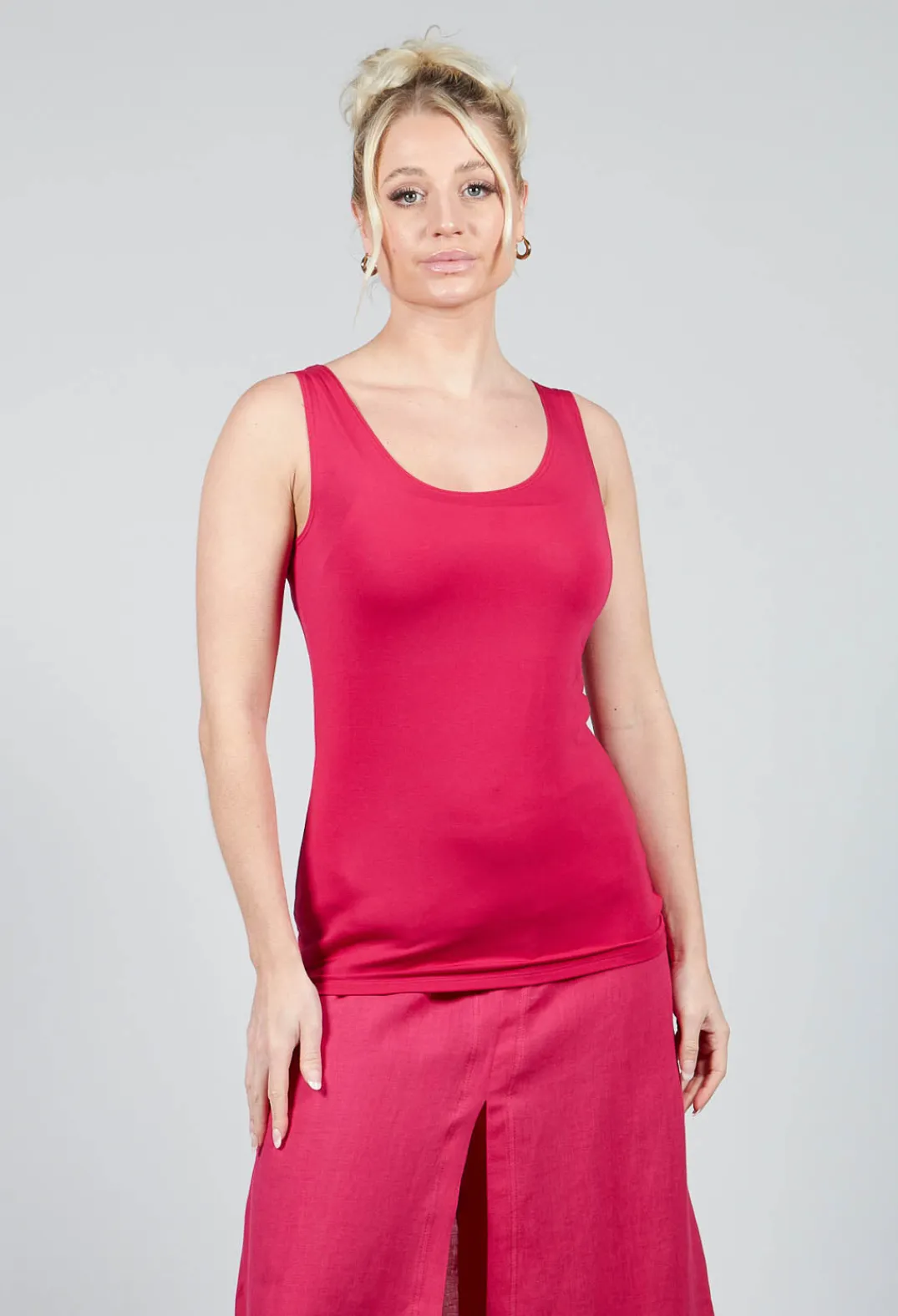 Sarah Pacini Tops^Anais T-Shirt Vest in Raspberry