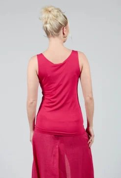 Sarah Pacini Tops^Anais T-Shirt Vest in Raspberry