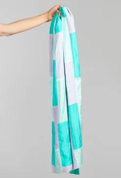Bianco Levrin Scarves^Andrea Scarf in Acqua and Mint