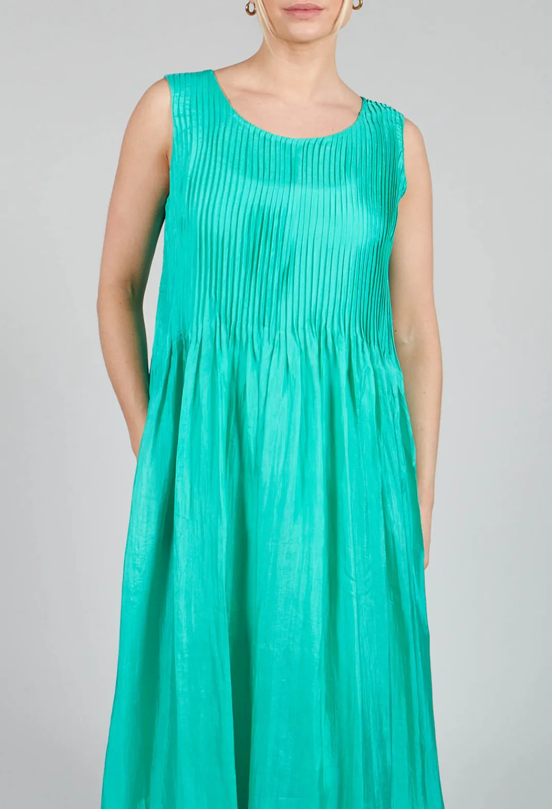Bianco Levrin Dresses^Angela Dress in Acqua