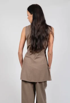 Ewa I Walla Tops^Anisa Vest in Walnut