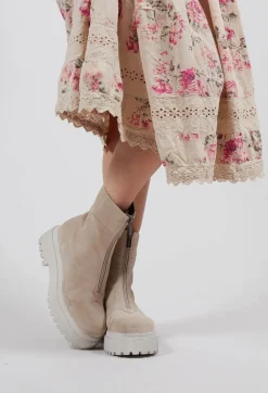 Lofina Boots^Ankle Boots with Front Zip in London Magnolia