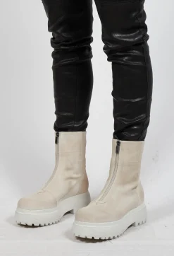 Lofina Boots^Ankle Boots with Front Zip in London Magnolia